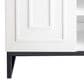 James Martin Vanities Alicante 24" Single Bathroom Vanity in Glossy White and Matte Black with 5 cm White Glossy Resin Top and Rectangular Sink, , large