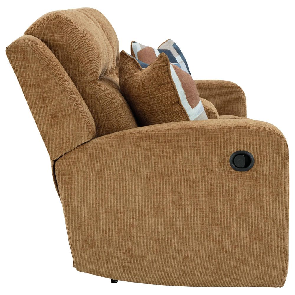 Ashley Kanlow Manual Reclining Loveseat in Honey, , large