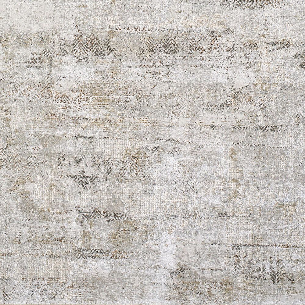 Surya Brunswick Light Gray, Cream, Mustard, Light Brown, Medium Brown and Charcoal 5'3" Round Area Rug, , large