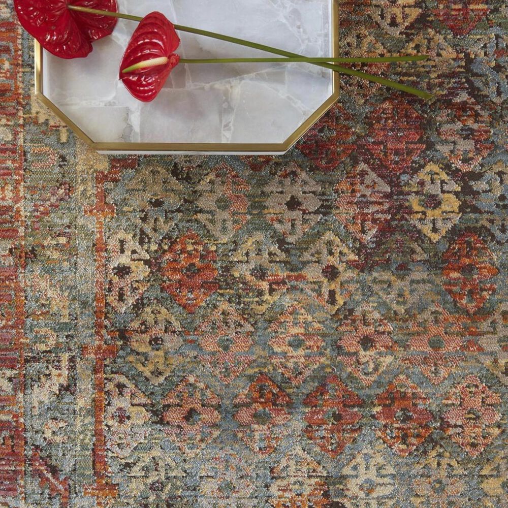 Loloi Javari JV-03 9&#39;6&quot; x 12&#39;6&quot; Slate and Berry Area Rug, , large