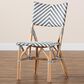 Baxton Studio Shai Side Chair in Grey, White and Natural Brown, , large