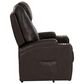 Linon Home Decor Peoria Power Lift Recliner in Chocolate, , large