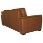 Flexsteel Henry Stationary Leather Sofa and Loveseat Set in Caramel, , large