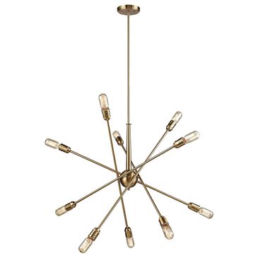 37B Delphine 10-Light Chandelier in Satin Brass, , large