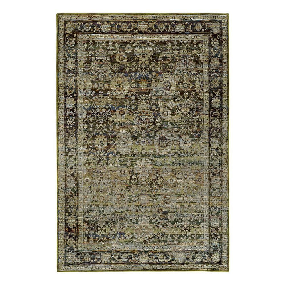 Oriental Weavers Andorra 7125C 1"10" x 3"2" Green Scatter Rug, , large