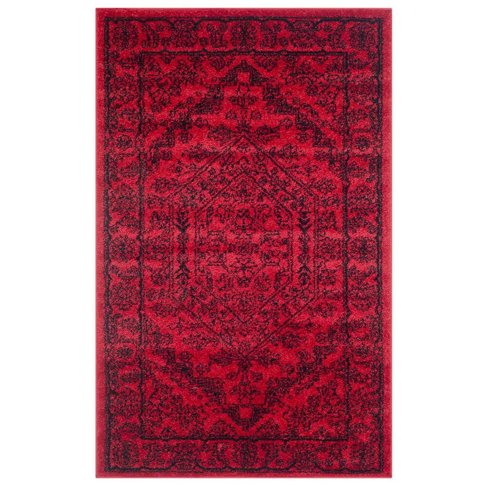 Safavieh Adirondack ADR108F-3 3&#39; x 5&#39; Red/Black Area Rug, , large