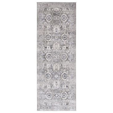 Feizy Rugs Macklaine 2"10" x 7"10" Beige and Silver Runner, , large