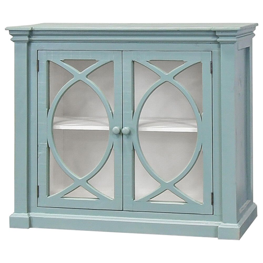 Rustic Imports Lanier 42" Accent Cabinet in Beach Blue, , large