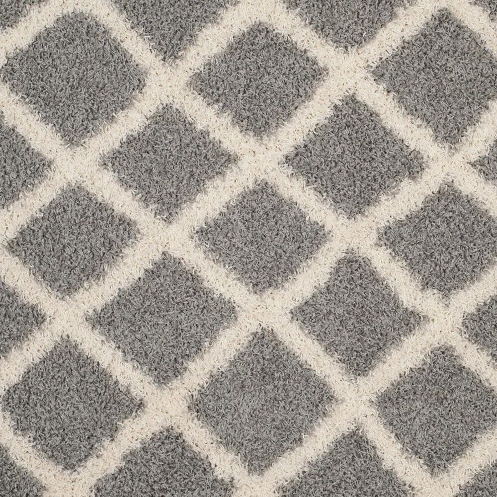 Safavieh Dallas Shag SGD258G-26 2&#39;3&quot; x 6&#39; Grey/Ivory Runner, , large