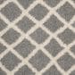 Safavieh Dallas Shag SGD258G-26 2"3" x 6" Grey/Ivory Runner, , large