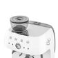 SMEG 81 Oz Espresso Coffee Machine with Grinder in White, , large