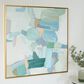 Ashley Wynburn 48" x 48" Wall Art in White, Blue and Green, , large