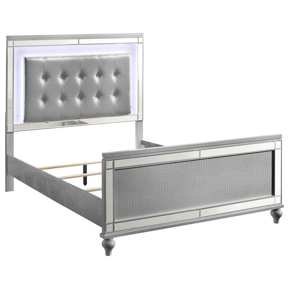 New Heritage Design Valentino Queen Bed in Silver, , large