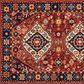 Oriental Weavers Lilihan Medallion 2061V 2" x 6" Red and Blue Scatter Rug, , large