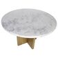 Moe"s Home Collection Graze Dining Table in White and Brass - Table Only, , large