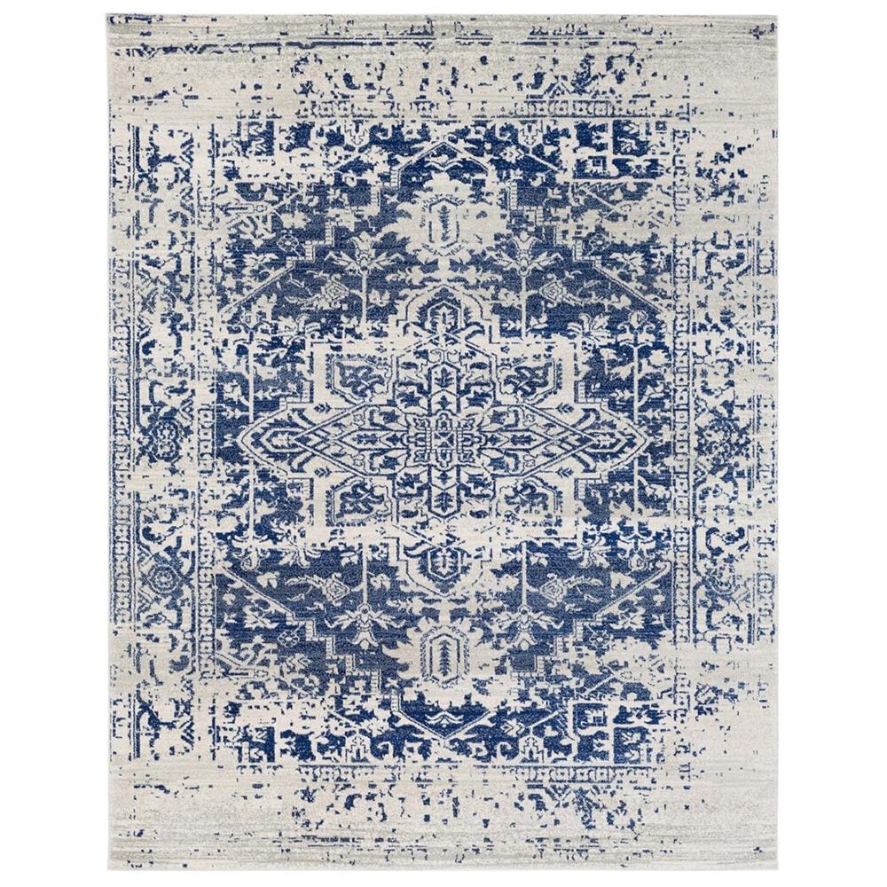Surya Harput HAP-1021 7"10" x 10"3" Blue, Gray and Beige Area Rug, , large