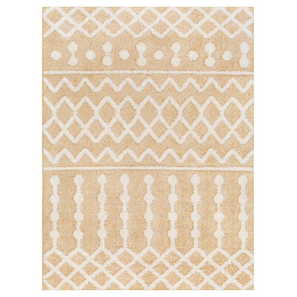Surya Rodos Southwestern 7"10" x 10" Mustard, White,Tan Area Rug, , large