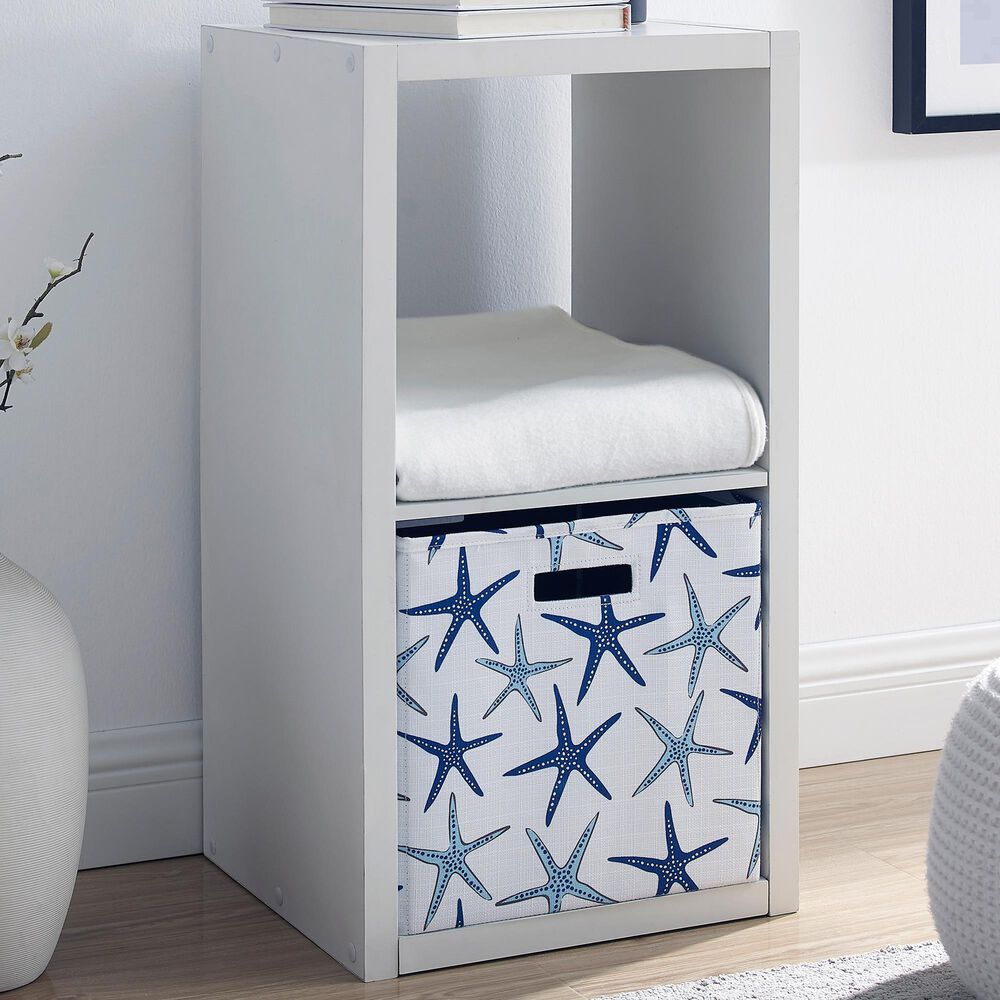 Linon Home Decor Galli 2-Shelf Bookcase in White, , large