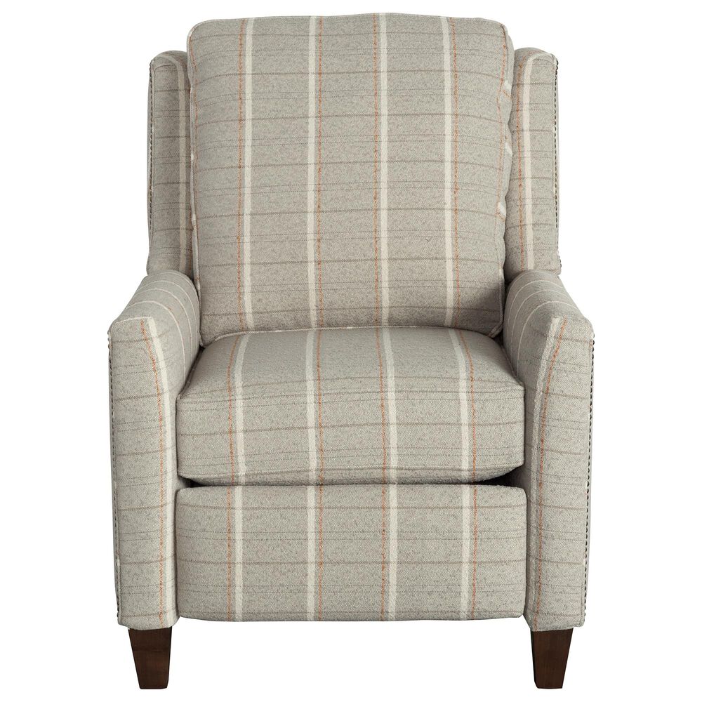 Smith Brothers Pressback Recliner in Gray Plaid , , large