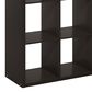 HOMLUX 9-Cube Reversible Open Back Bookshelf in Dark Oak, , large