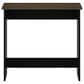 HOMLUX Modern Computer Desk in Columbia Walnut and Black, , large