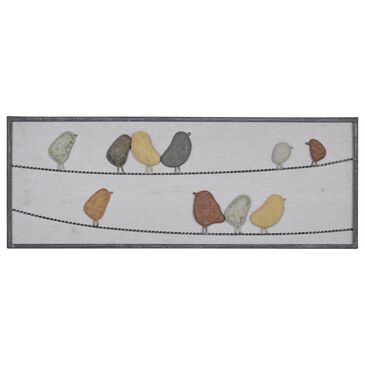 Maple and Jade 12" x 32" Birds Wall Decor in Multicolor, , large