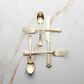 Oneida James Street 20-Piece Flatware Set in Champagne, , large