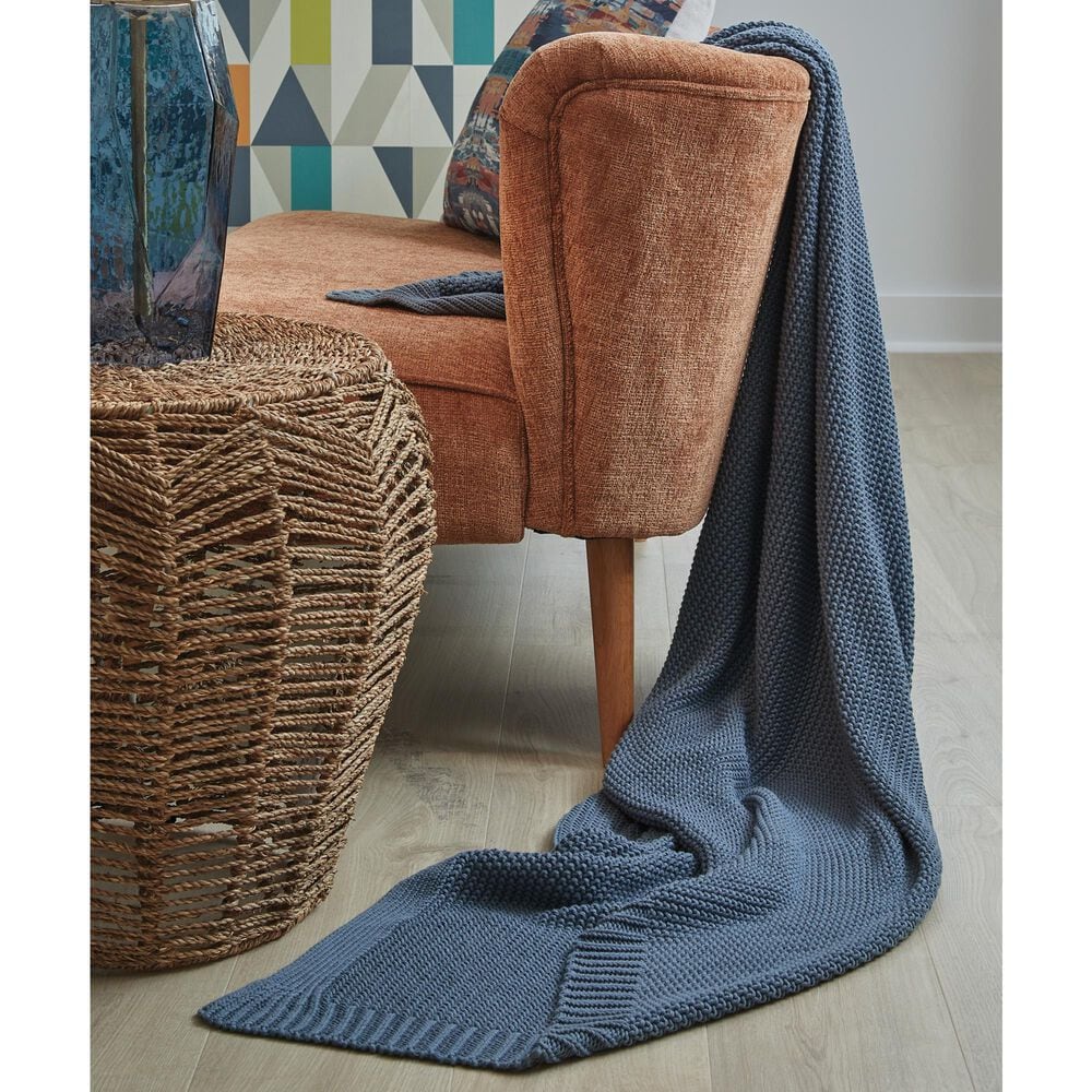 Ashley Gayelery 50&quot; x 60&quot; Throw in Blue, , large