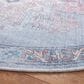 Safavieh Serapi 6"7" Round Ivory and Blue Area Rug, , large