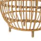 Hearth and Haven Ottawa Outdoor Side Table with Open Weave Design in Light Brown, , large