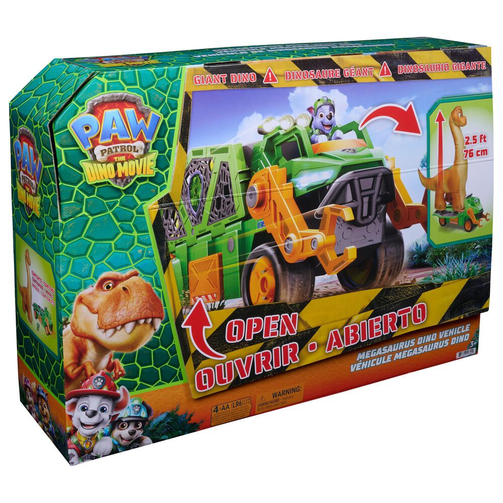 PAW Patrol Megasaurus Dino Vehicle Playset, , large