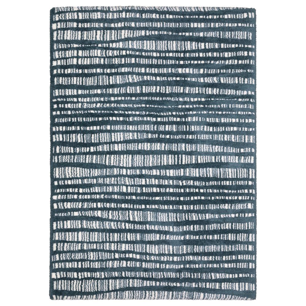 Oriental Weavers Galileo GAL01 Blue and Ivory 6&#39;7&quot; x 9&#39;6&quot; Area Rug, , large