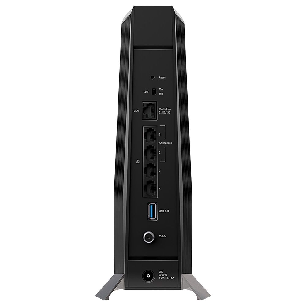 NETGEAR Nighthawk AX8 8-Stream Wi-Fi 6 Cable Modem Router in Black, , large
