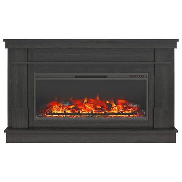 DHP Elmcrest Mantel with Electric Fireplace in Black Oak, , large