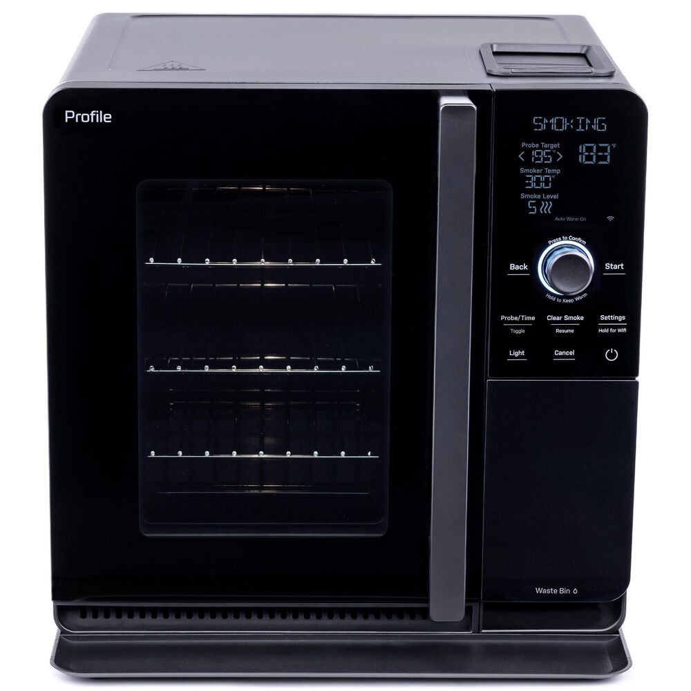 GE Profile Smart Indoor Smoker in Carbon Black, , large