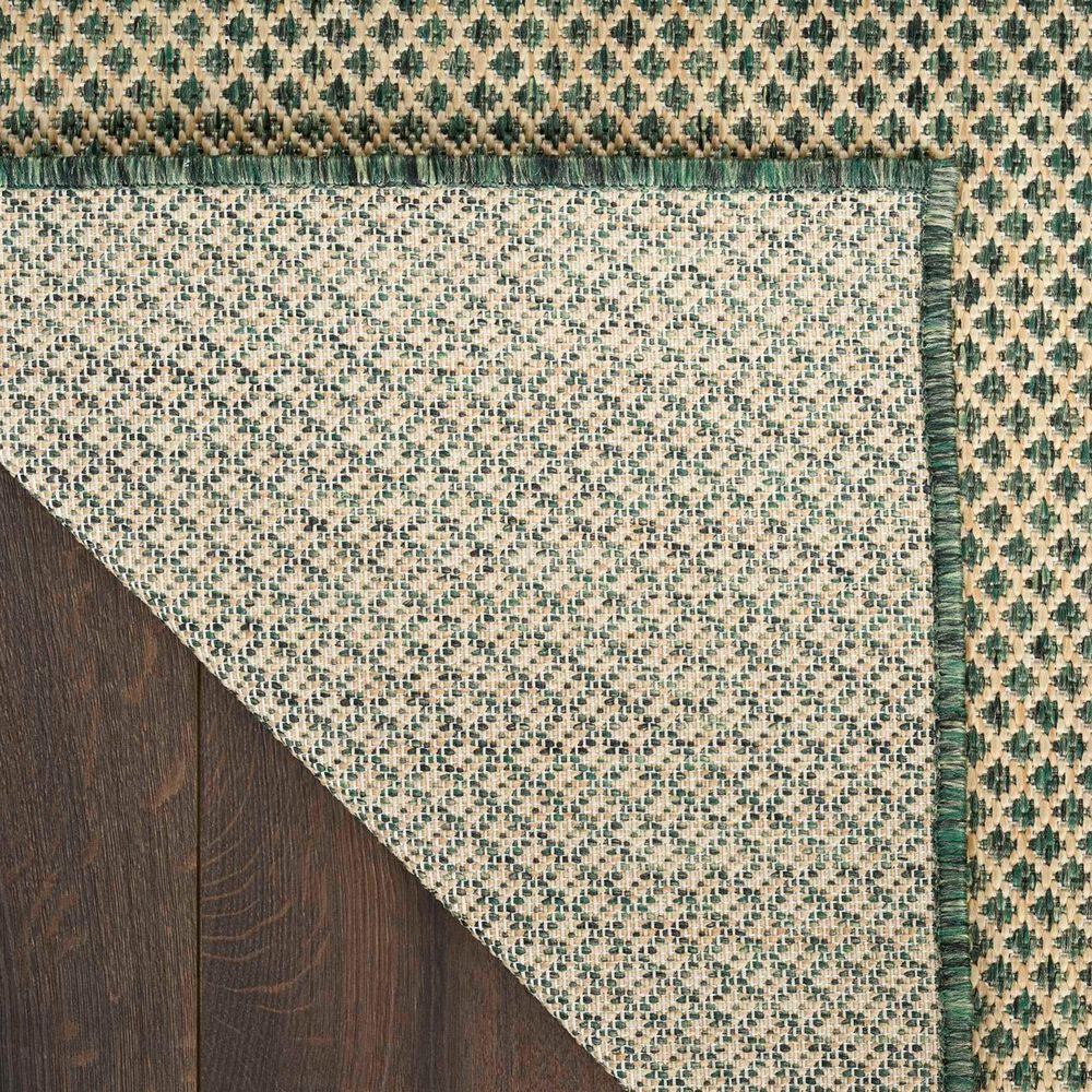 Nourison Courtyard Green 10&#39; x 14&#39; Indoor/Outdoor Area Rug, , large