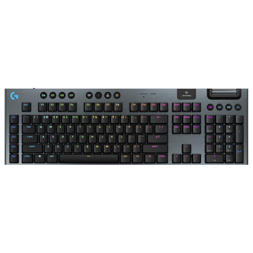 Logitech G915 X Lightspeed Tactile Wireless Gaming Keyboard in Black, , large
