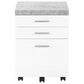 Monarch Specialties 3-Drawer Filling Cabinet in White, Grey and Black, , large