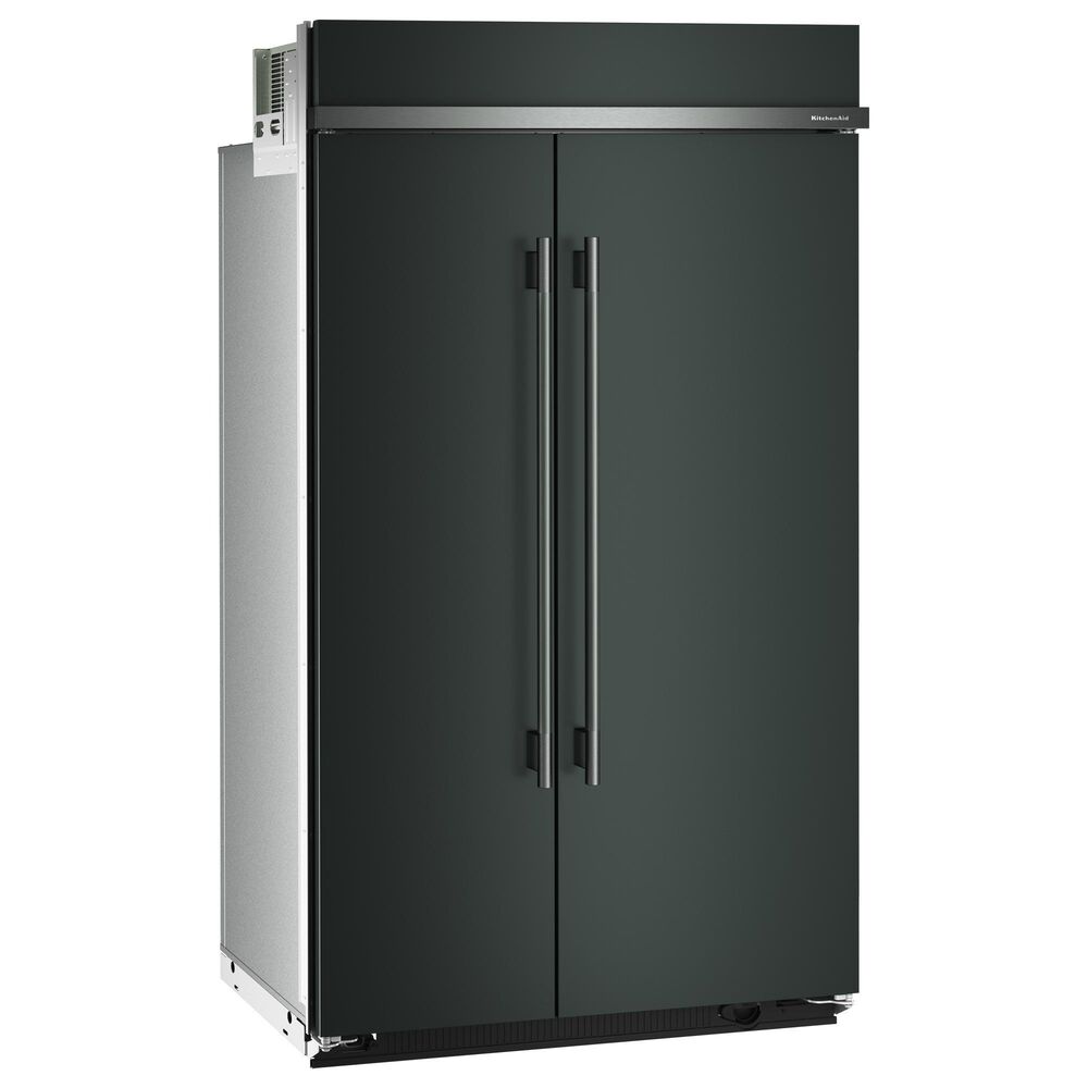 KitchenAid 30 Cu. Ft. Built-In Side-by-Side Refrigerator with Platinum Interior in Juniper, , large