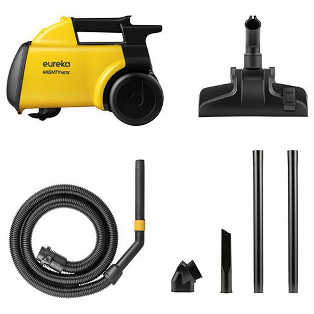 Eureka Mighty Mite Canister Vacuum in Black and Yellow, , large