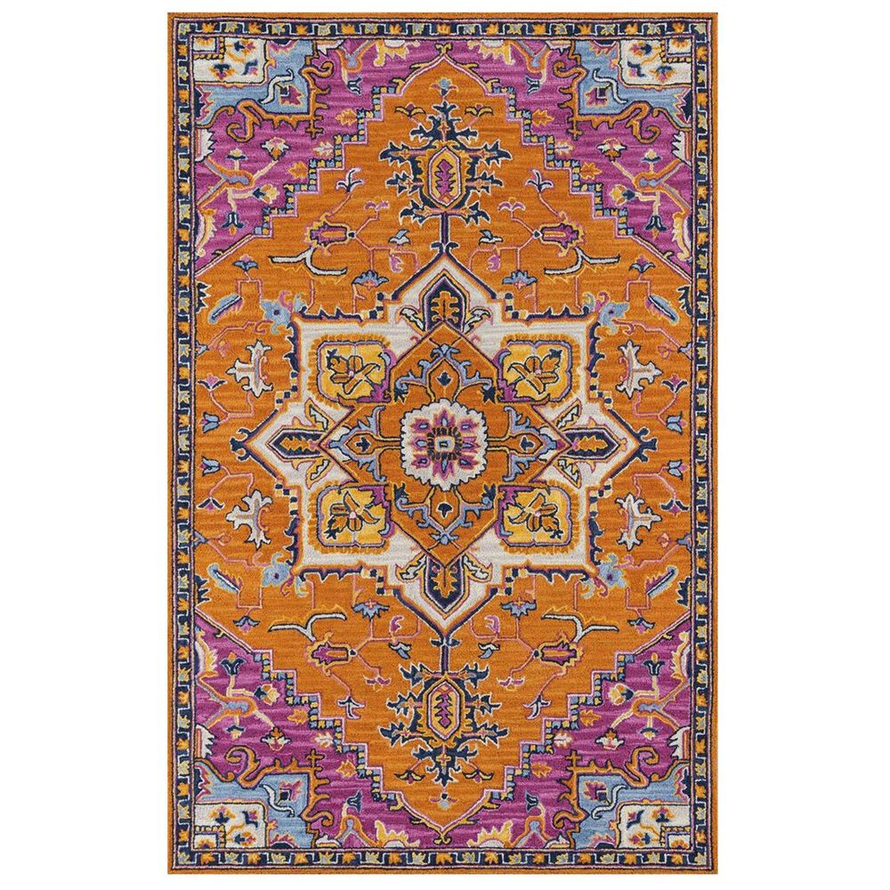 Momeni Ibiza IBI-02 5" x 8" Orange Area Rug, , large