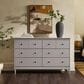 Walker Edison Spencer 6-Drawer Dresser in Grey, , large