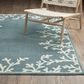 ROW by Oriental Weavers Quinn Coral Blue and Ivory 5"3" x 7" Area Rug, , large