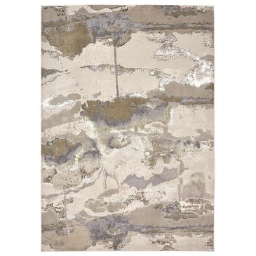 Feizy Aura Gold and Gray 12" x 15" Area Rug, , large