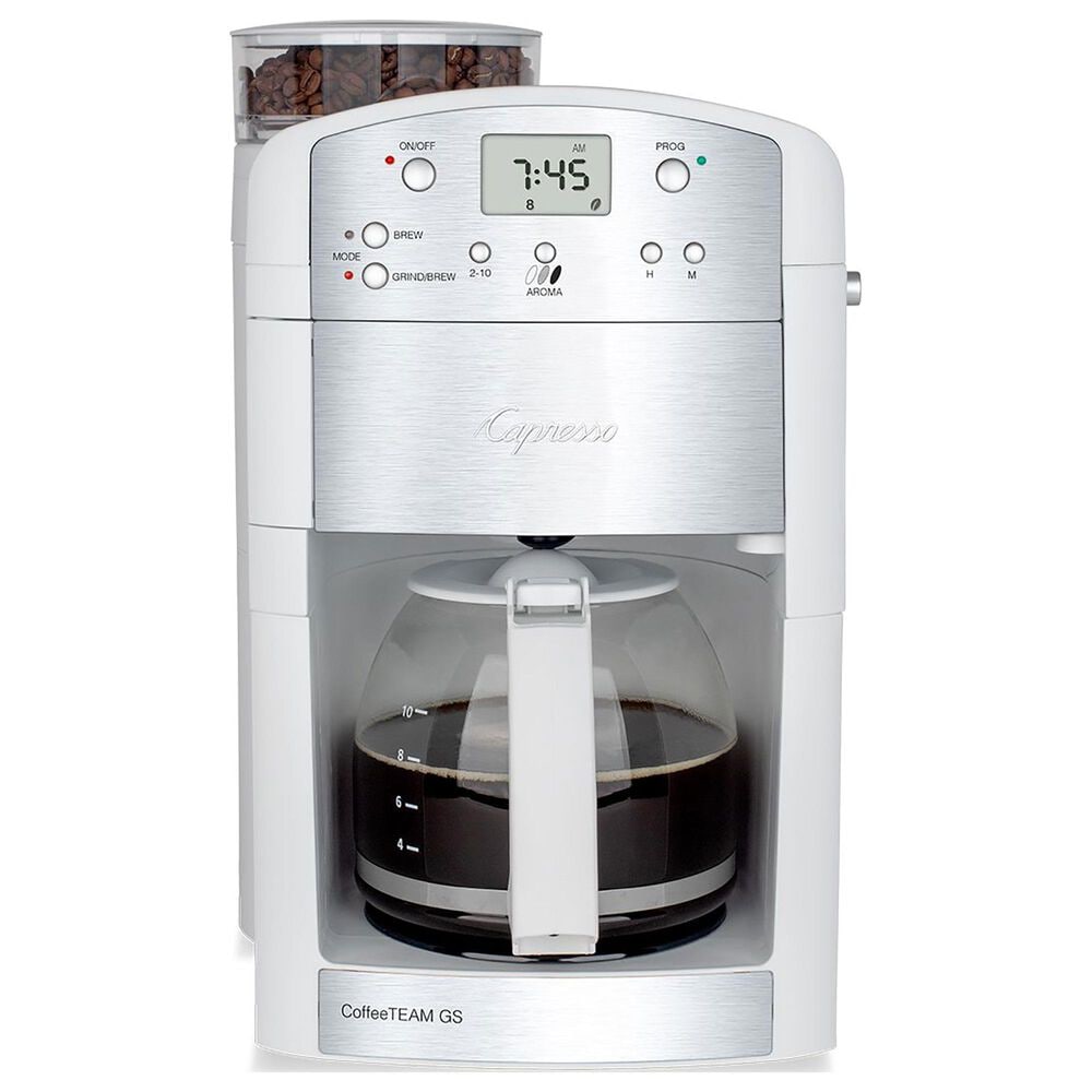 Capresso Coffee Team GS in White and Stainless Steel, , large