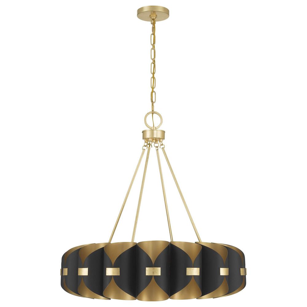 Savoy House Pelham 16-Light Chandelier in Black Cashmere and True Gold, , large