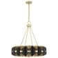 Savoy House Pelham 16-Light Chandelier in Black Cashmere and True Gold, , large