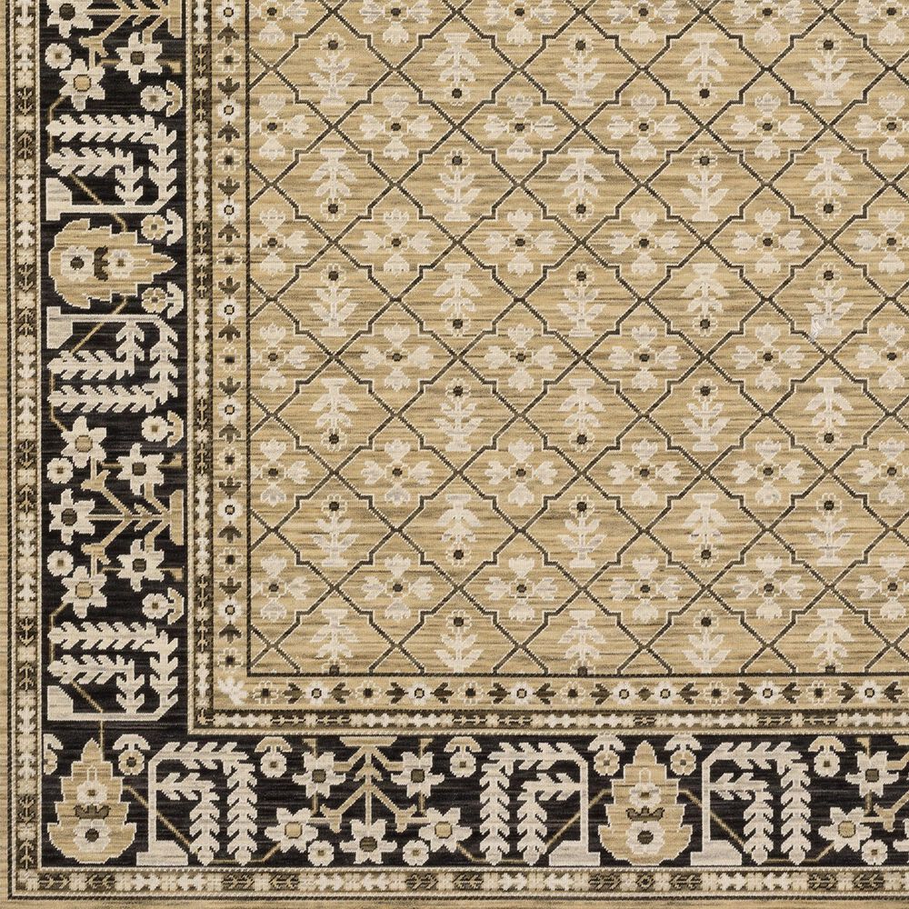 Oriental Weavers Acacia ACA12 Tan and Black 7'10" x 10'10" Area Rug, , large