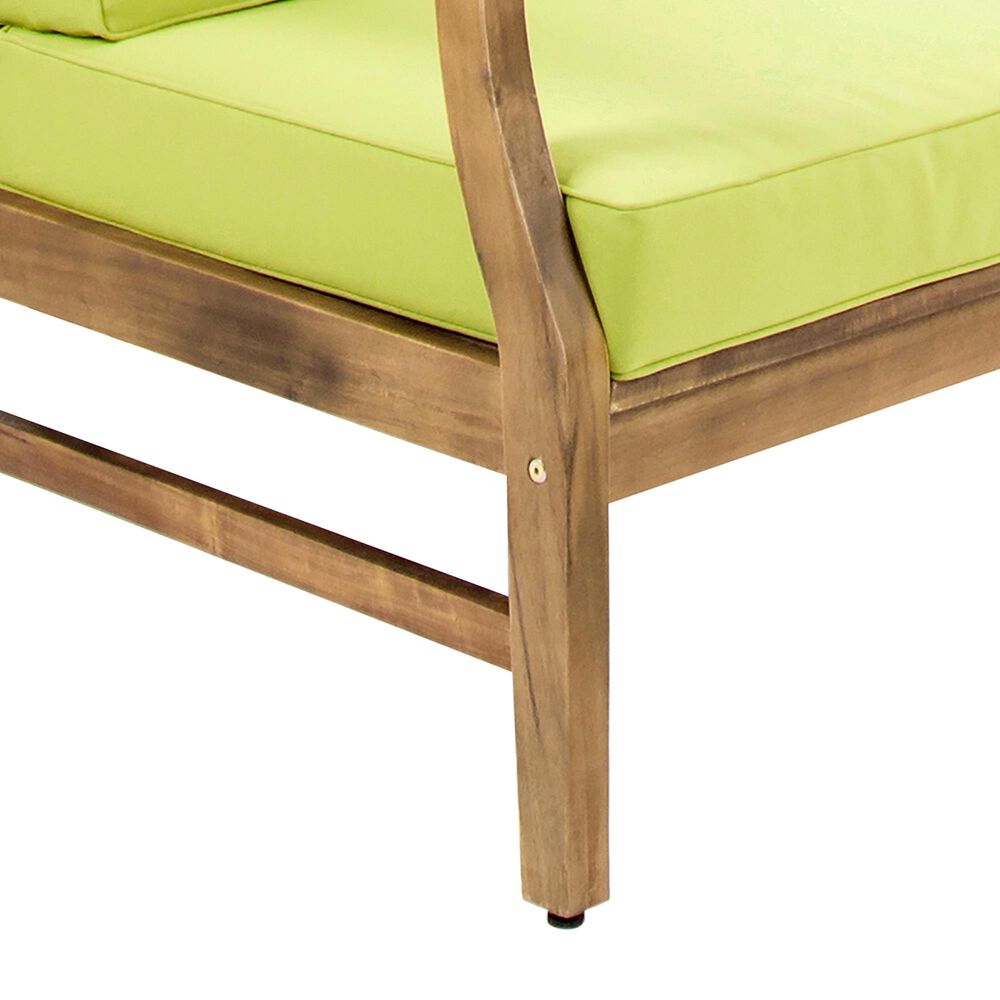 Hearth and Haven Perla Outdoor Club Chair with Cushions in Green (Set of 2), , large