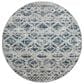 Radici USA Livigno Southwestern 7"10" Round Blue Area Rug, , large